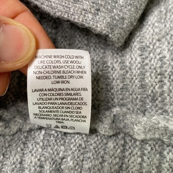 Terra Sky Plus Size Long Line Open Front Cardigan Sweater Gray Knit Pockets - Picture 11 of 16